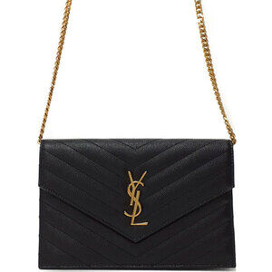SAINT LAURENT PARIS Monogram Envelope Chain Wallet